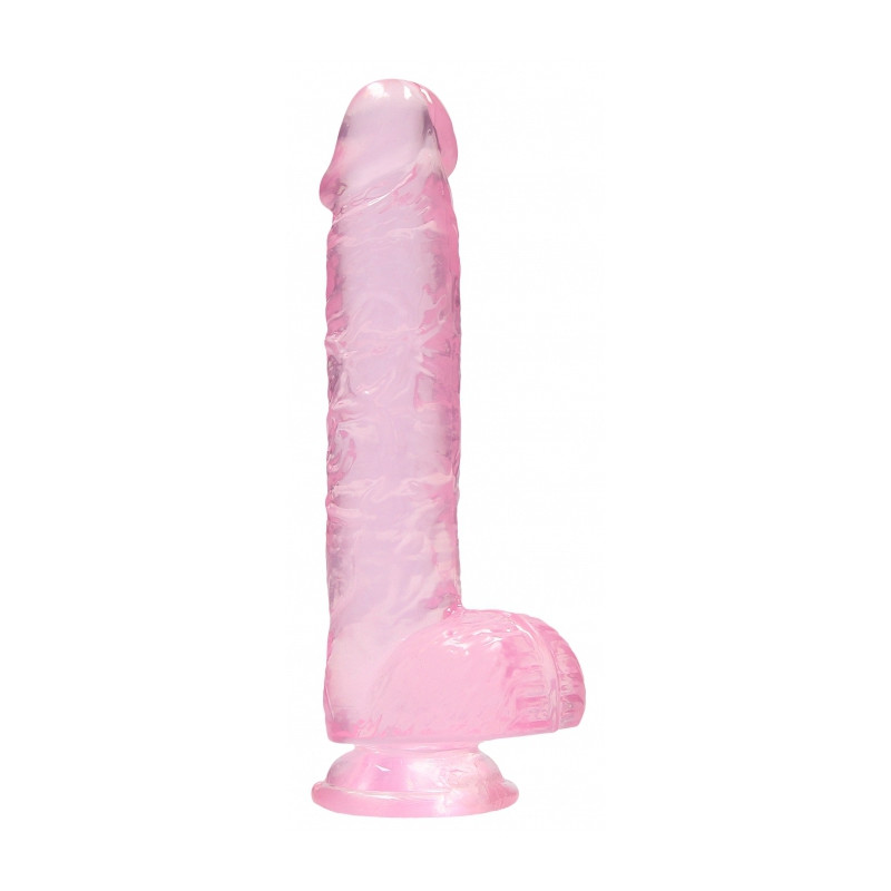 Real Rock Crystal Gode Crystal Clear 12 x 3cm Rose